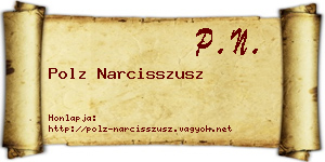 Polz Narcisszusz névjegykártya